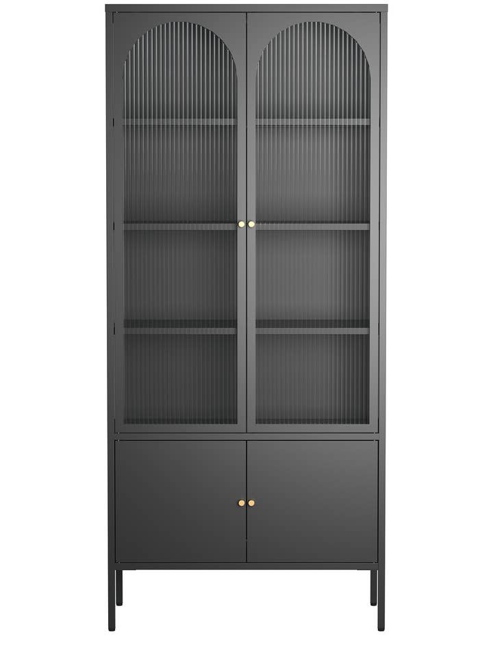 Benton 70.94-inch Black Four Door Metal Storage Cabinet and other Purchase Wholesale perch. Free Returns & Net 60 Terms on Faire trending on Faire.