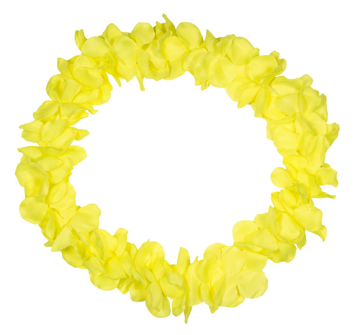 Hawaiian Flower Lei Neon Yellow for wholesale on Faire0