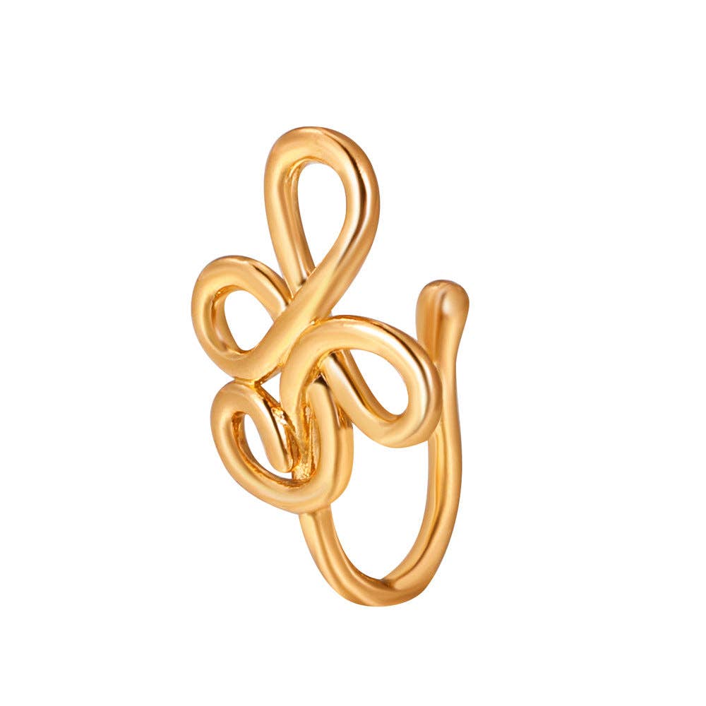 SALINA TRADING INC - Wholesale Neusring - U-vorm Ster Hart Kroon Niet-piercing Neusring65