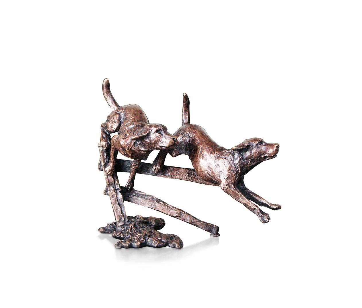 Richard Cooper Bronze - Wholesale Decoratief beeldje - Butler & Peach Miniatuur bronzen labradors die rennen (2021)1
