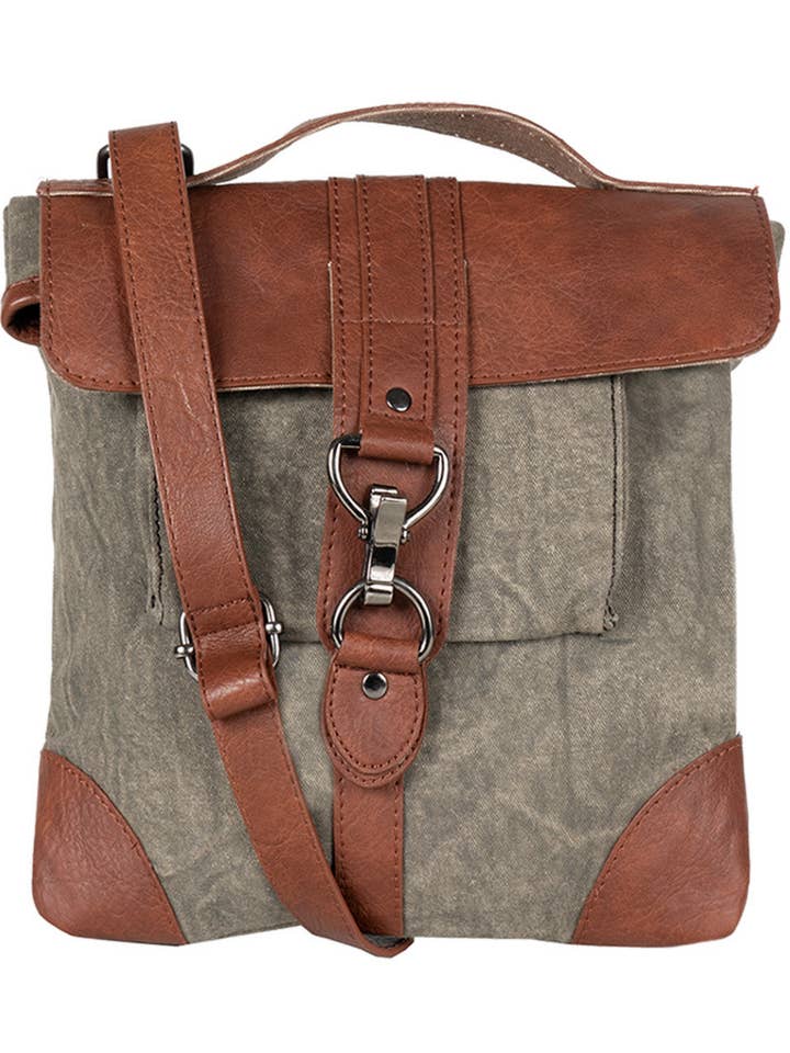 Reed Up-Cycled Canvas schoudertas voor dames voor wholesale door Mona B.