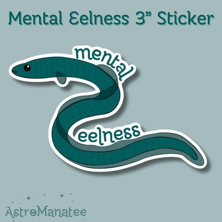 AstroManatee Shop - Wholesale Sticker - Mental Eelness 2.5” Waterproof Sticker // mental health matters sticker3