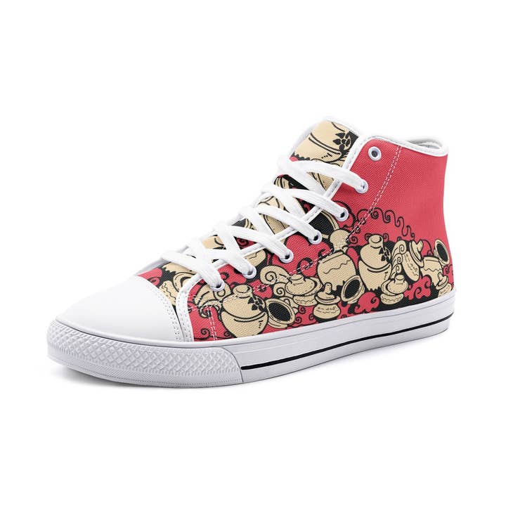 Oh Pote#6.0 Ténis Unissexo de Cano Alto em Lona por atacado de Oh Pote