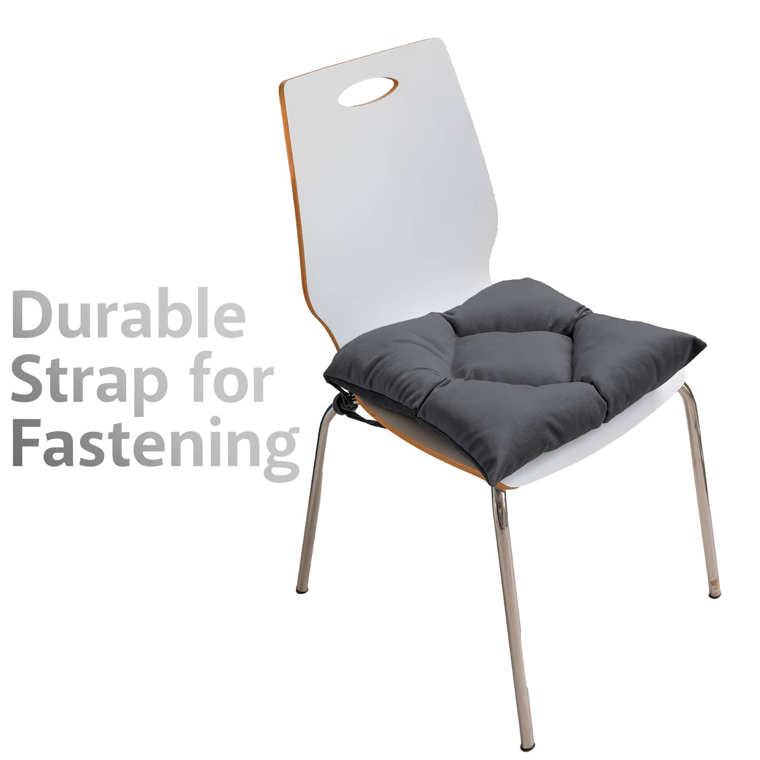 CASASRO - Venta al por mayor Cojines para sillas - CASASRO® Cojines para sillas de comedor | Juego de 4 de 40x40 cm | Tela de terciopelo suave lavable en 9 colores | Cojines con lazos para sujetar35