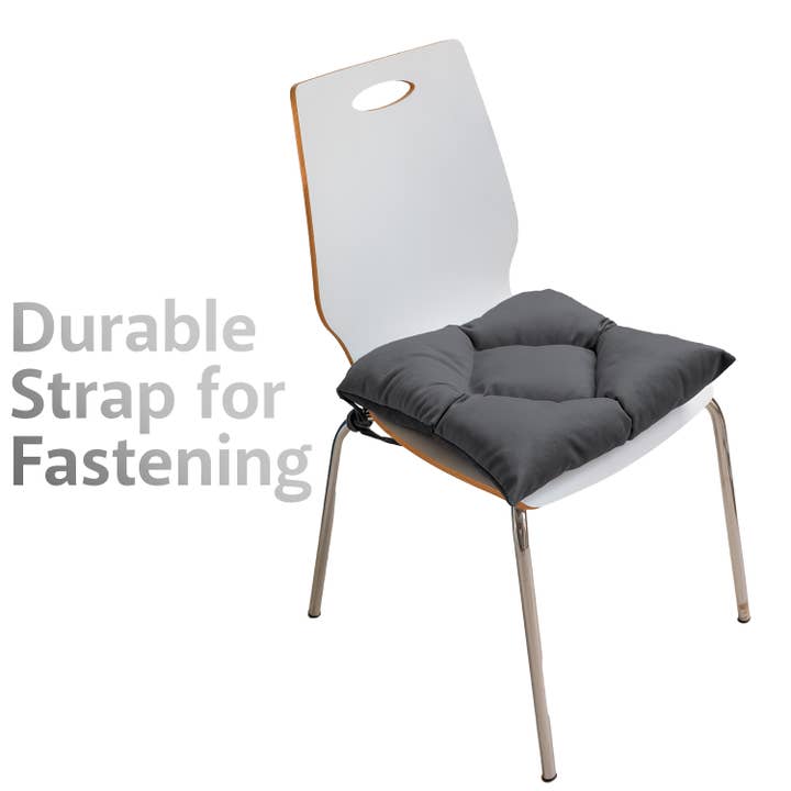 CASASRO - Venta al por mayor Cojines para sillas - CASASRO® Cojines para sillas de comedor | Juego de 4 de 40x40 cm | Tela de terciopelo suave lavable en 9 colores | Cojines con lazos para sujetar35