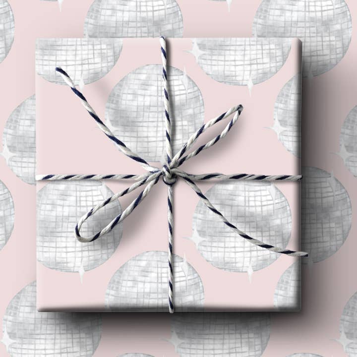 k.Patricia Designs - Wholesale Wrapping Paper Roll - Disco Ball Wrapping Paper0