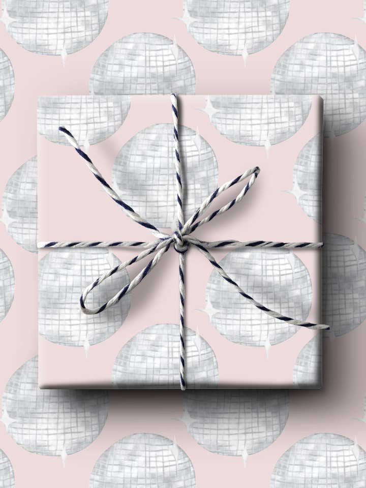 Disco Ball Wrapping Paper for wholesale by k.Patricia Designs
