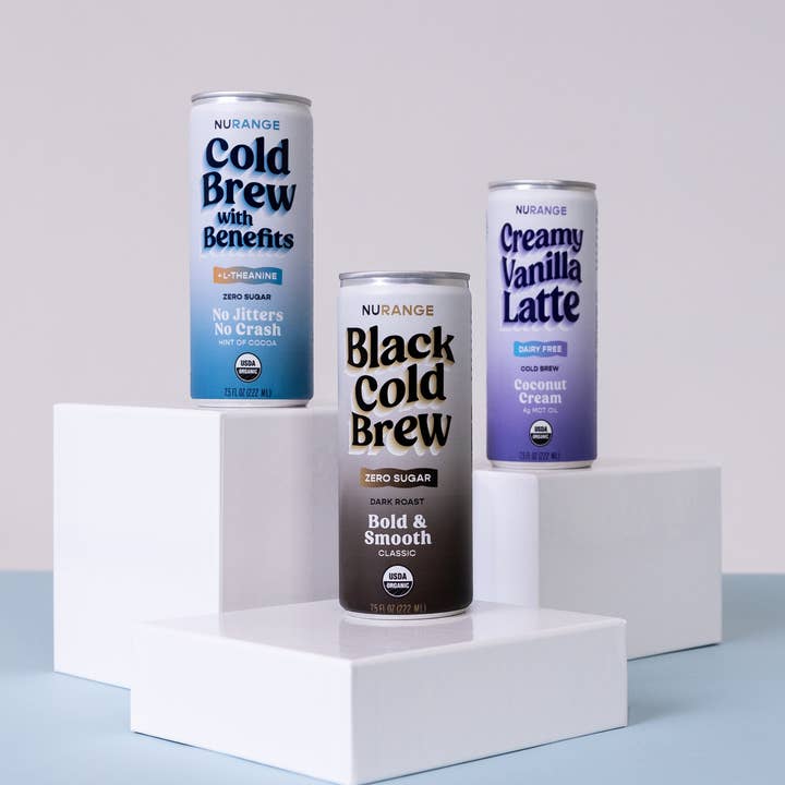 NuRange Coffee - Confezione variegata - (confezione da 12) per la vendita all'ingrosso da parte di NuRange Cold Brew Coffee