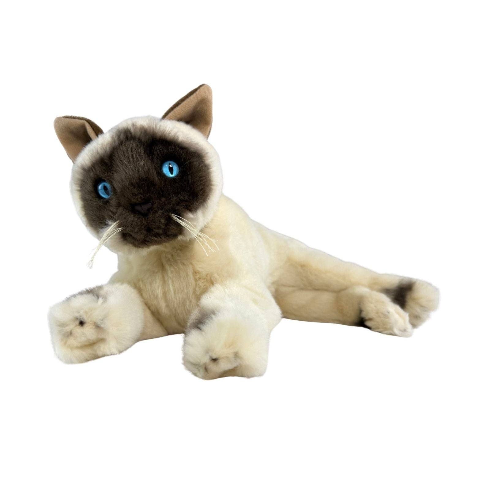 Bocchetta Plush Toys - Vendita all'ingrosso Peluche - Bambini e neonati - Mia - Gatto Burmese - 30 cm sdraiato2