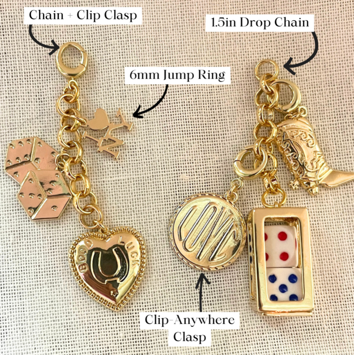 The Sage Vintage – wholesale Individuell berlock/hänge – Enkel charm - XL pärlhjärta2