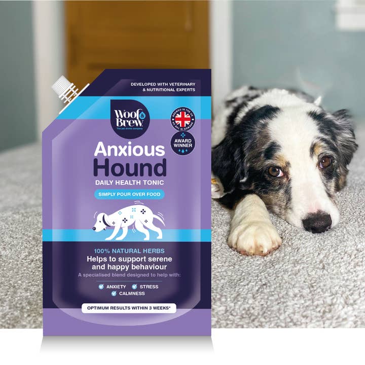 WOOF&BREW LTD – wholesale Pet supplement – Dog – Anxious Hound for Nervous & Stressed Dogs1