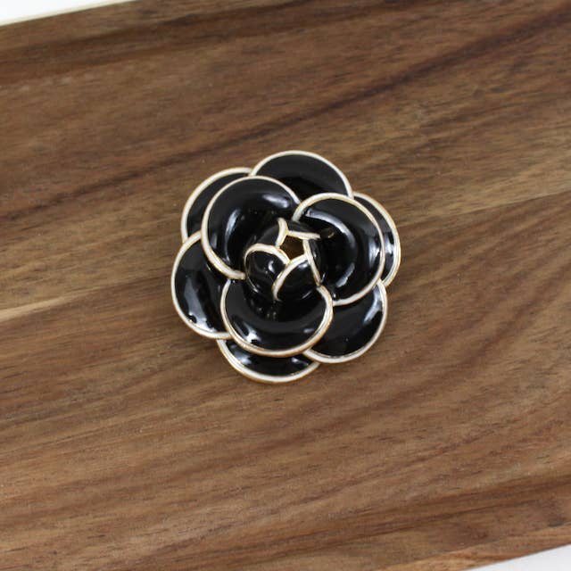 Pretty Persuasions - Wholesale Brooch - B25081 Camelia Flower Brooch