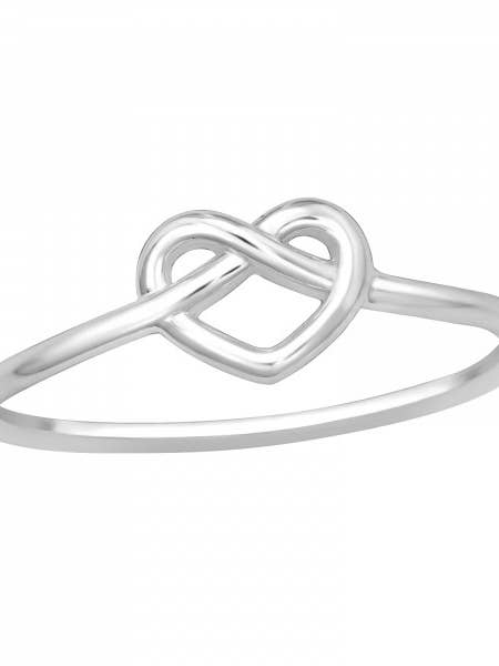 'Infinity Heart' sterling silver ring for wholesale by Maven