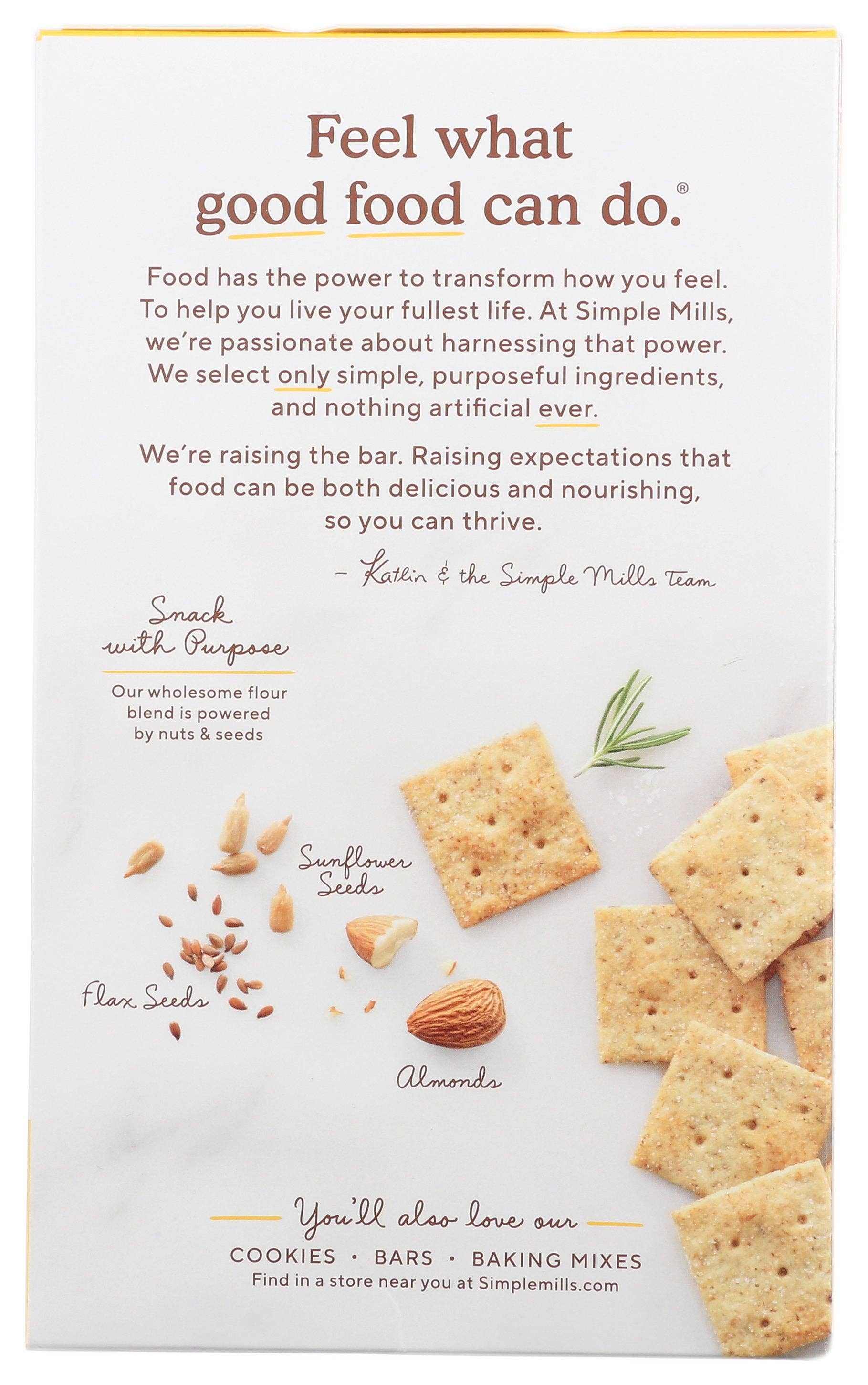 Everyday Supply Co - Wholesale Crackers - SIMPLE MILLS CRACKERS ALMND FLR RSMRY - Case of 61