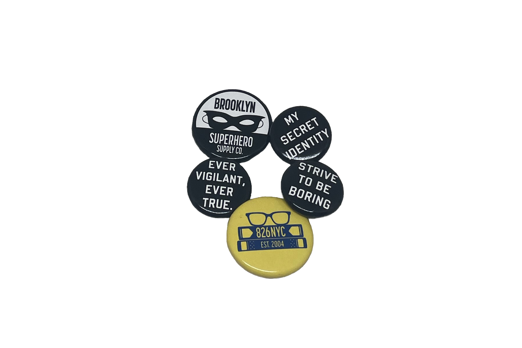 Brooklyn Superhero Supply Co. – Engroshandel Reversnål/knap – Brooklyn Superhero Supply Co. Knapper6