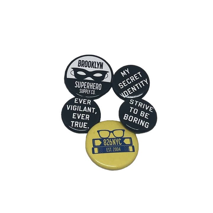 Brooklyn Superhero Supply Co. – Engroshandel Reversnål/knap – Brooklyn Superhero Supply Co. Knapper6