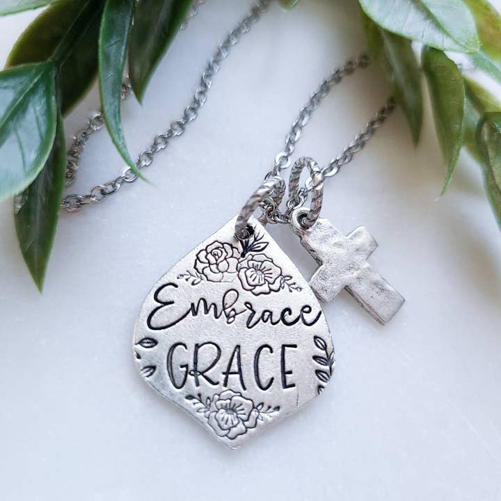 Embrace Grace for wholesale by LITTLE BLUE BUS JEWELRY