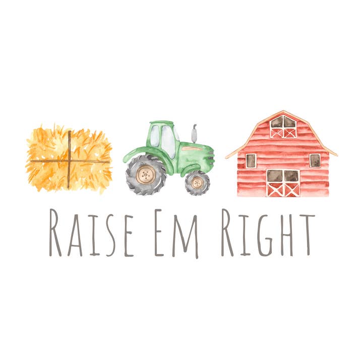 Raise em Right DTF Transfer for wholesale by M2B Designs