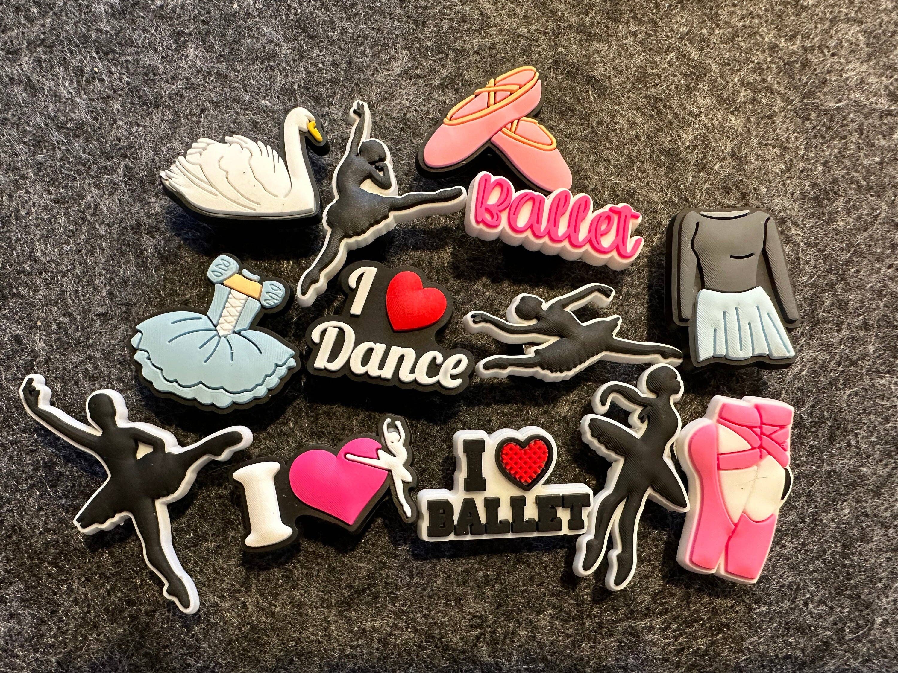 JuliesDecal - Wholesale Schoenaccessoires - Uniseks - Kies je eigen schoenbedels met een Dance Ballet-thema0