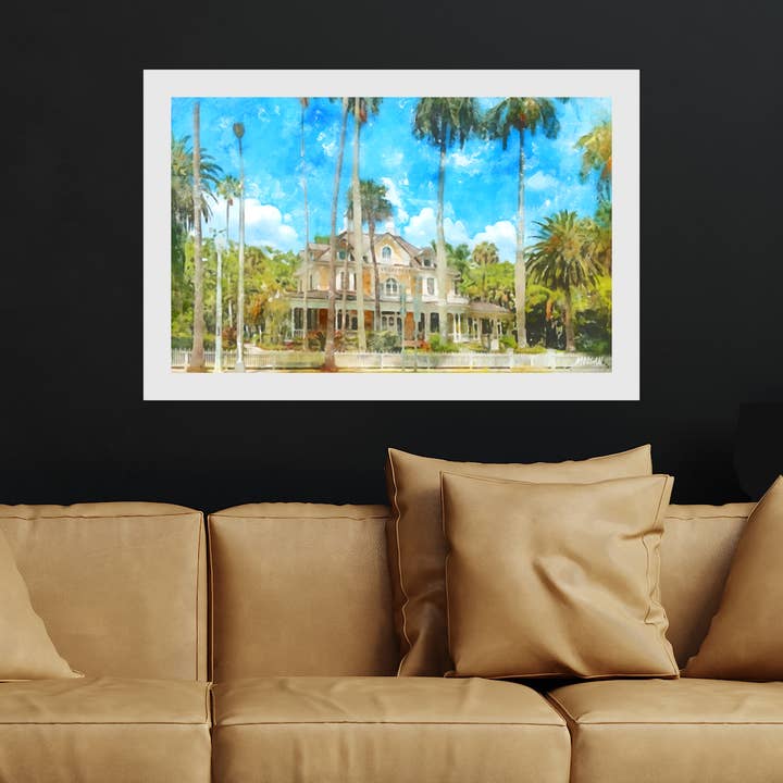 Impresiones artísticas Giclée, Fort Myers/Sanibel FL, Burroughs Home para venta al por mayor de G.O.A.T House of Creative