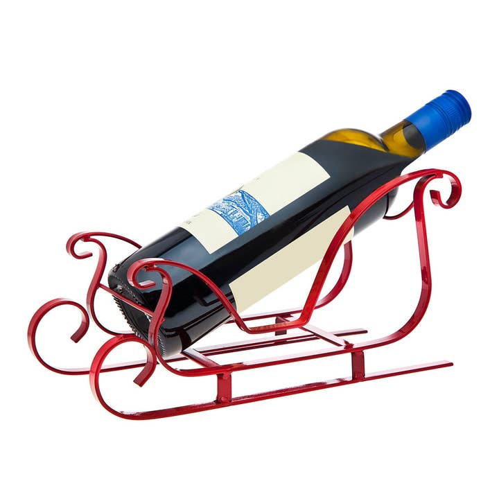 Sleigh Tabletop Wine Holder for wholesale by Godinger