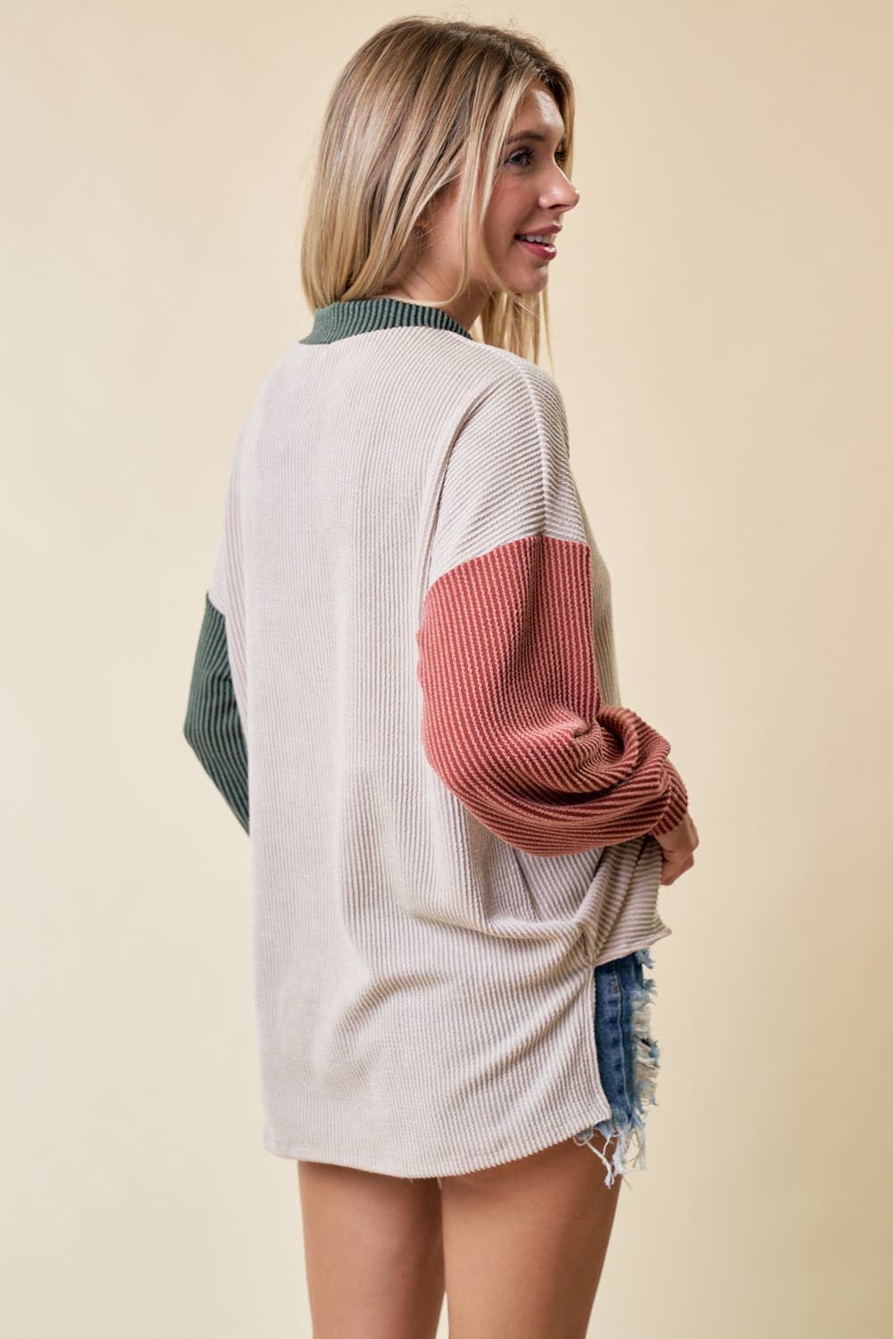 lovely melody – wholesale Tunika - Dam – LMT4259-Den här eller den där färgblockstoppen14