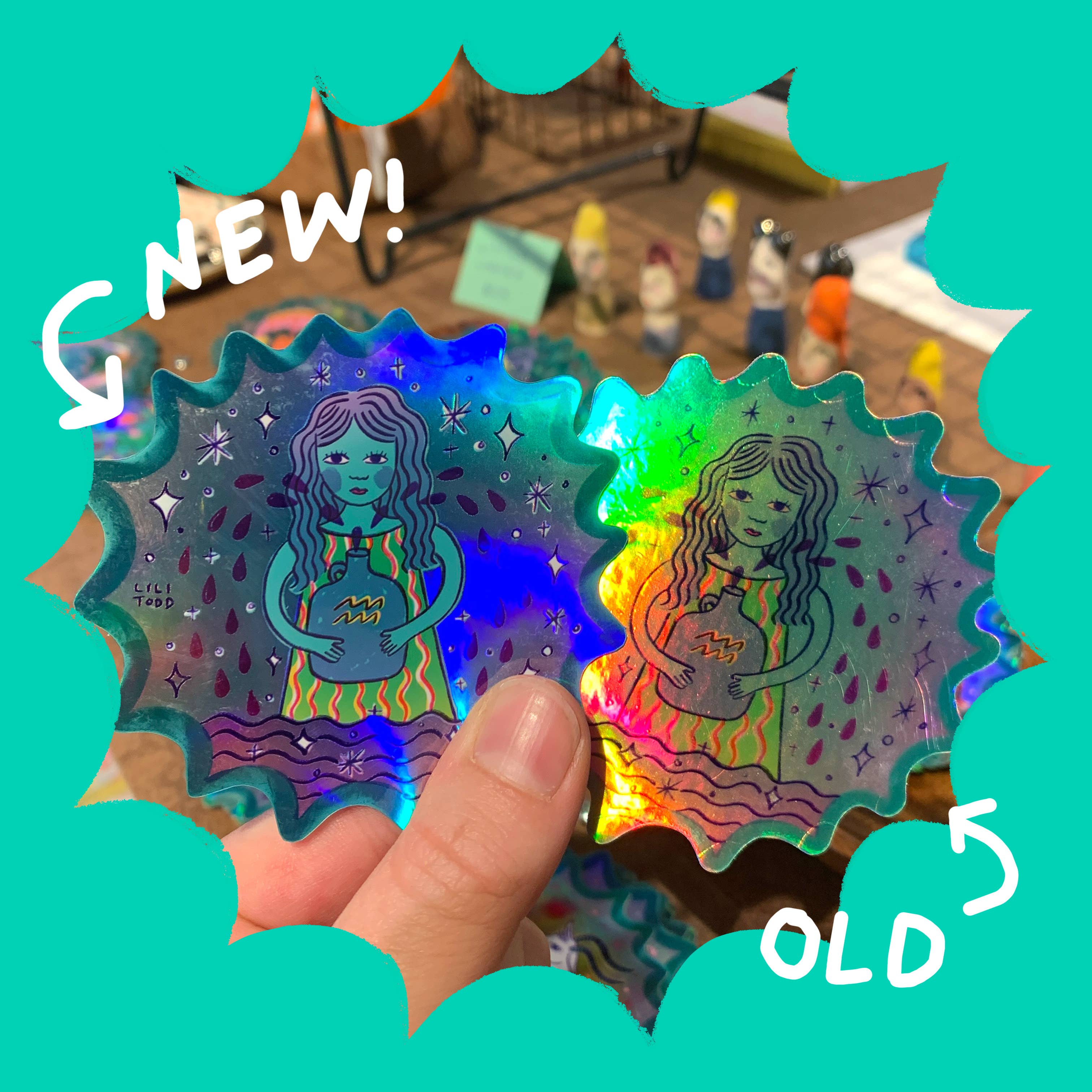 Lili Todd Art – Großhandel Aufkleber – Vinylaufkleber Zwillings-Sternzeichen6