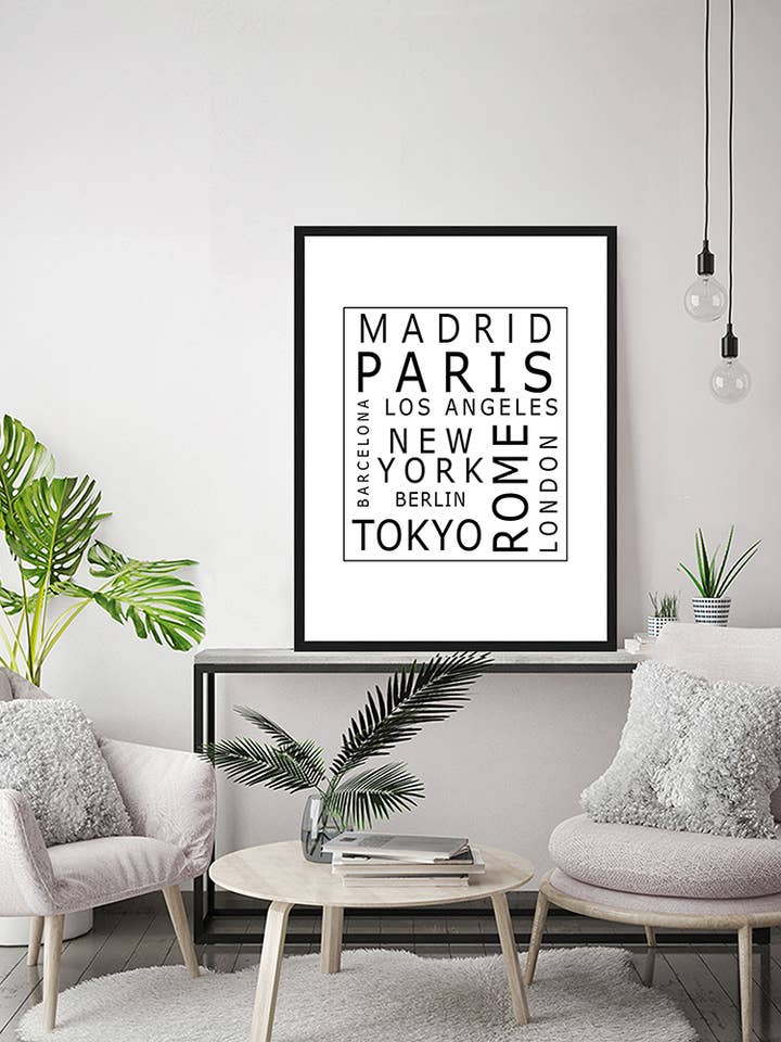 City Cube-bild. Väggkonsttryck med ram. för wholesale av Any Image