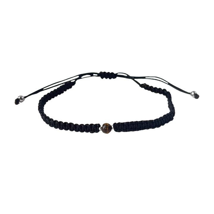 VIE – wholesale Woven/braided bracelet – Braided Rope Bracelet with Tiger's Eye Bead5