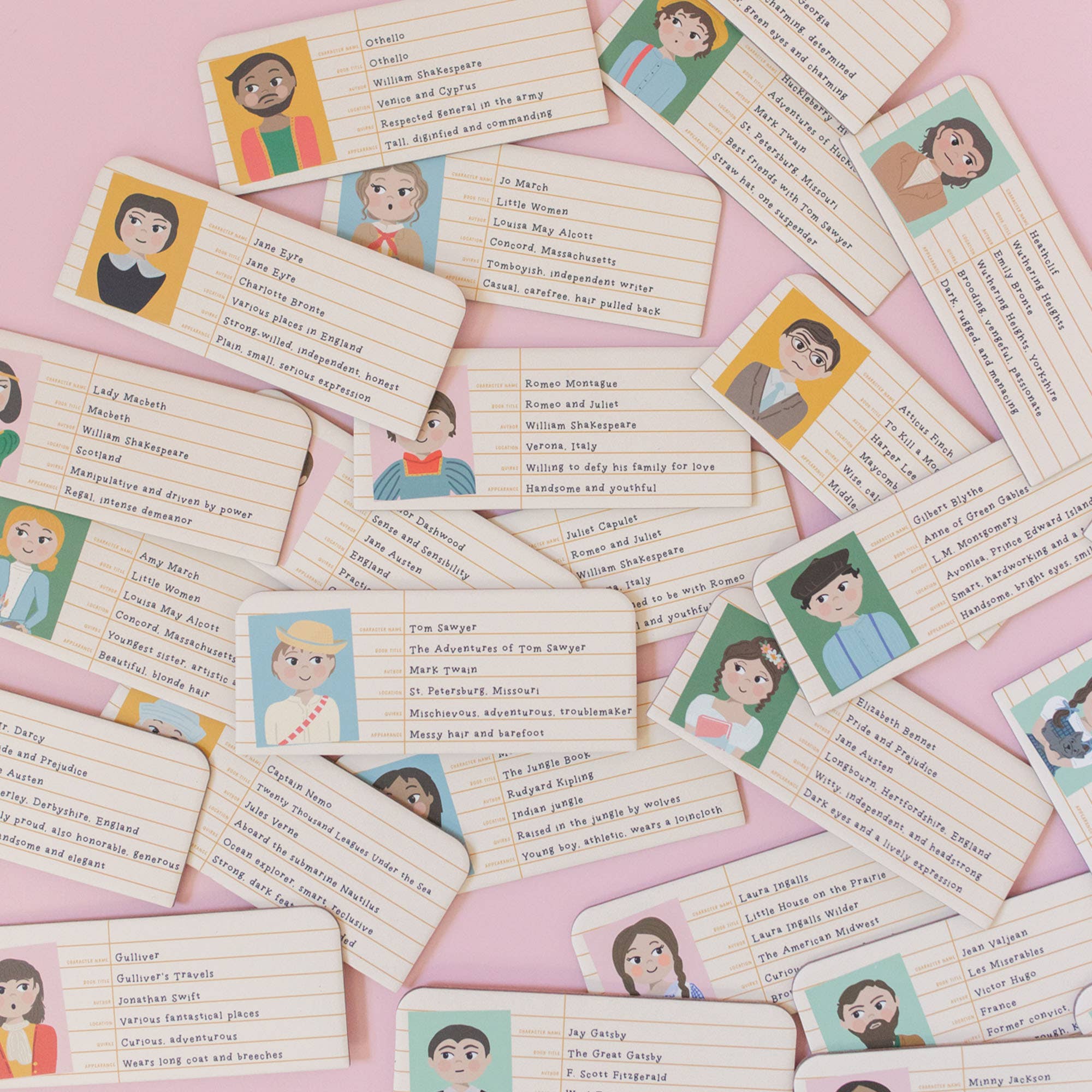 Pippi Post – wholesale Brädspel – Literary Who's Who – Gissningsspel med litterärt tema6