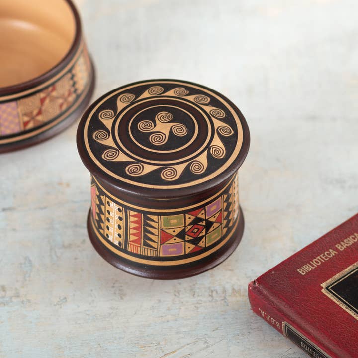 NOVICA - Wholesale Decorative Box - Novica Handmade Inca Splendor Ceramic Decorative Box1