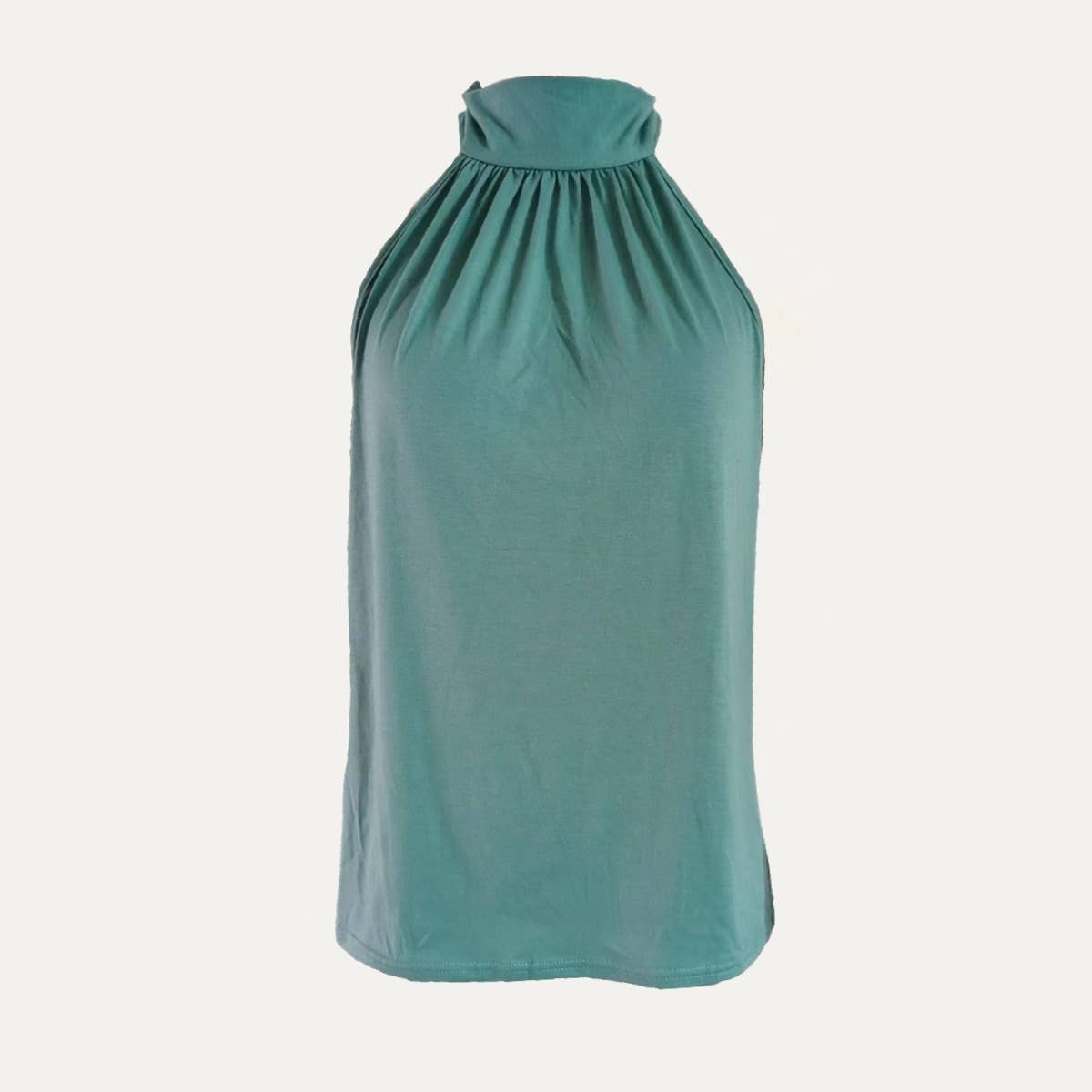 The Moment Collection – Blusa - Mulher por atacado – Trendy cor sólida sem mangas de tie-back Halter Top6