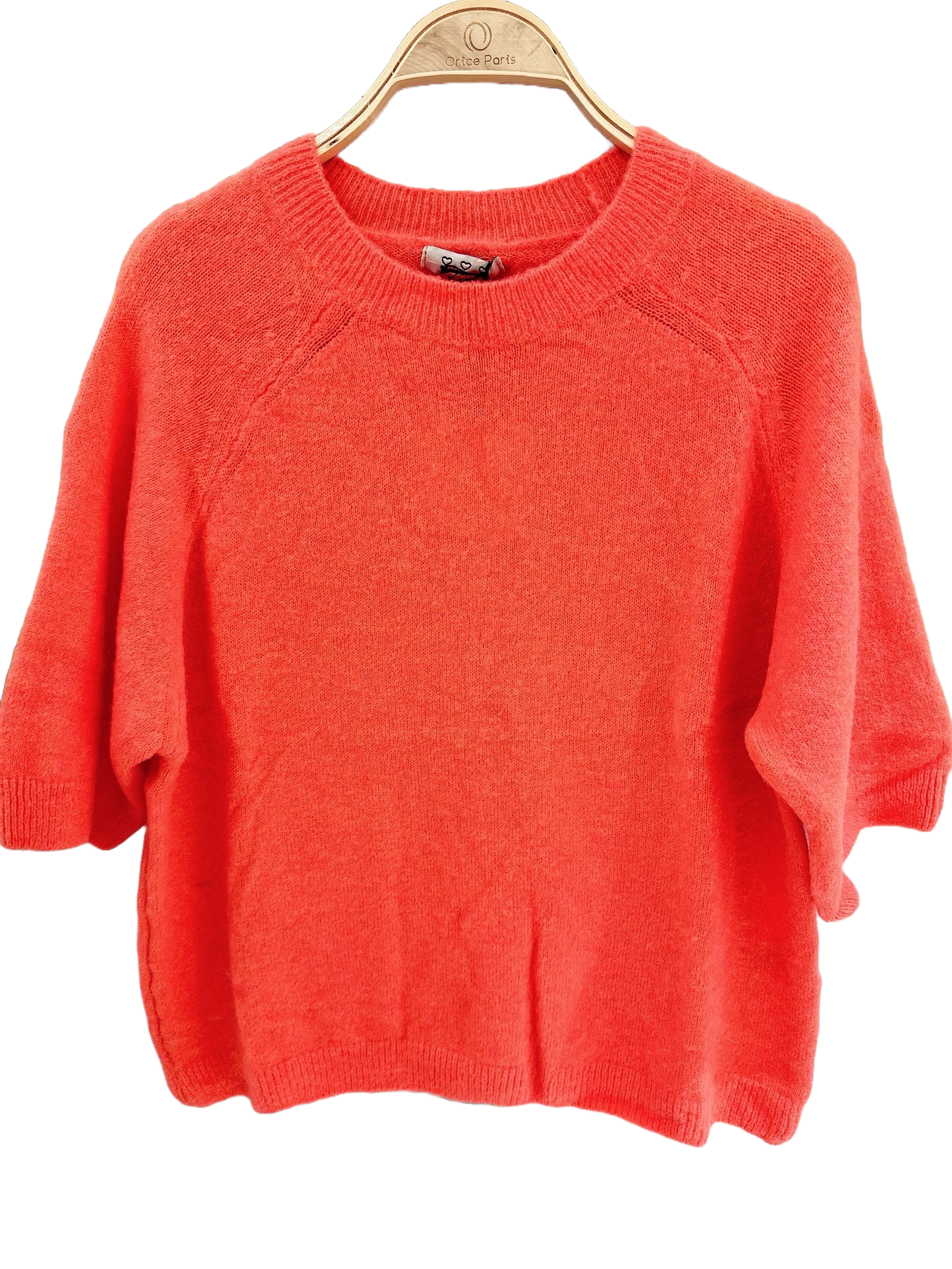 Orice – wholesale Pullovertröja - Dam – Kortärmad rundhalsad stickad tröja - Orice18