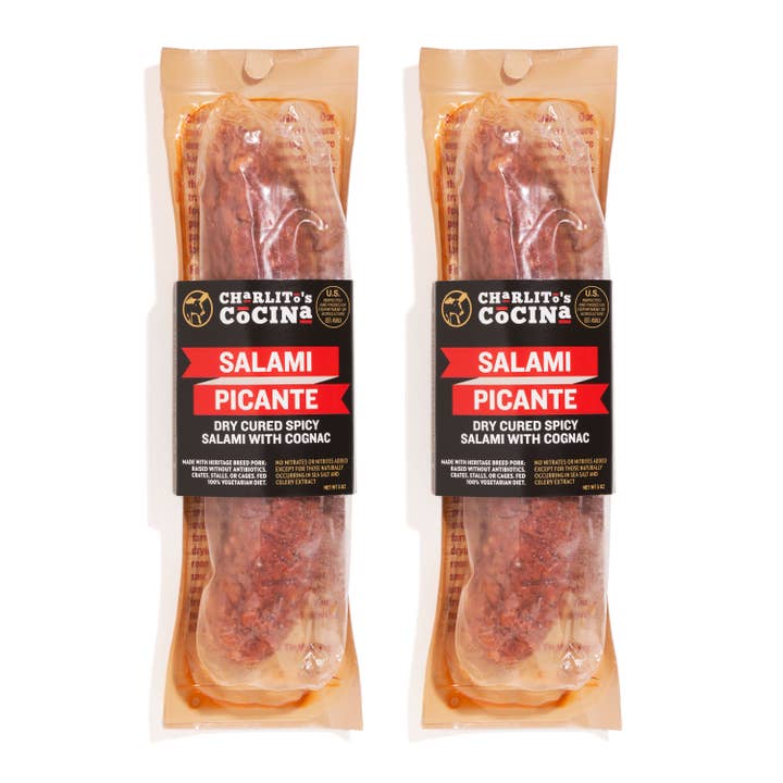 Charlito's Cocina – wholesale Salami – Salami Picante - torr härdad kryddig Salami 5 oz
