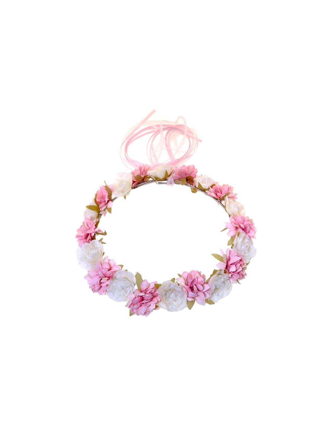 Flormoda - Vente Chapeaux/couronnes de fête - Couronne de fleurs roses Sandra0