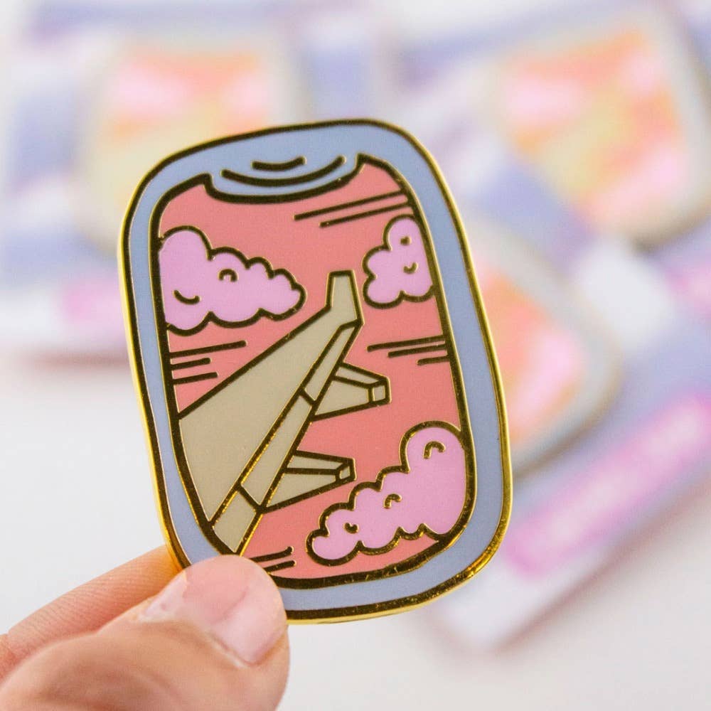 Bobo Design Studio - Vente Épinglettes/boutons - Épinglette émaillée pour fenêtre d'avion1
