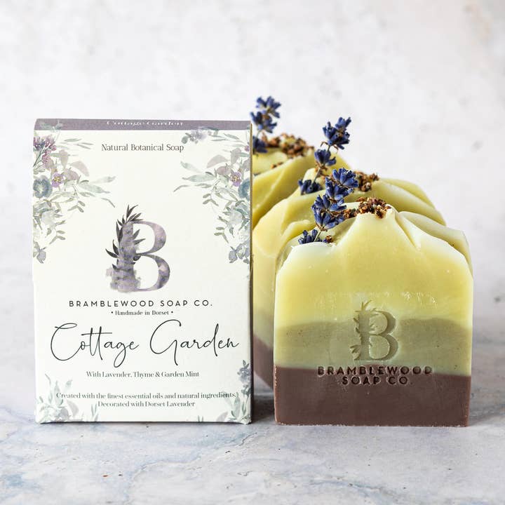 Cottage Garden Handmade Soap for wholesale by BrambleWood Soap
