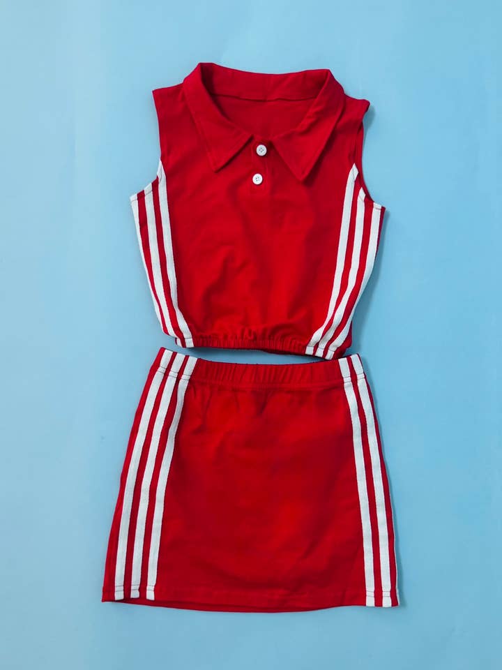 Girls Active Skirt Sets - Polo Top and Athletic Skirt for wholesale by My Petite & Me