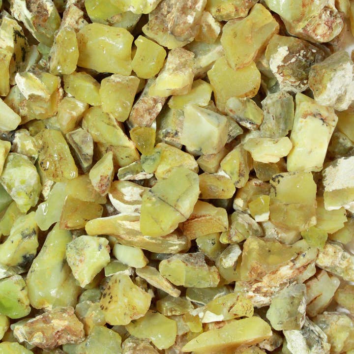 Fantasia Mining - Wholesale Spiritual Stone/Crystal - Rough Yellow Canary Opal - Tanzania (1lb)
