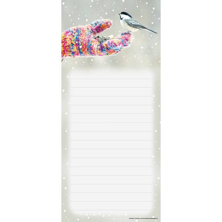 Mitten Munchies - Christmas List Pad for wholesale by Pumpernickel Press