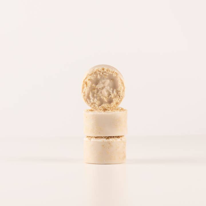 Benevolence Farm - Wholesale Loofah - Loofah Infused Soap Round