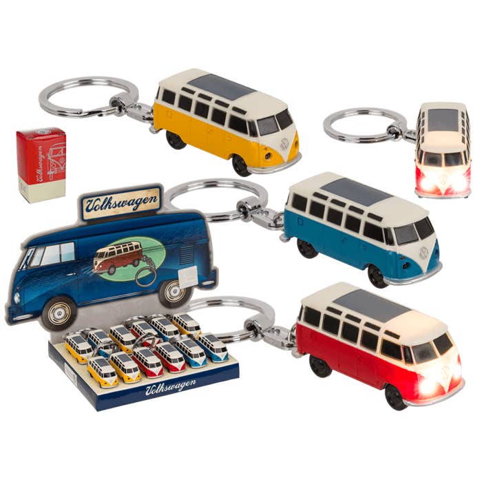 Out of the blue KG - Wholesale Keychain - Unisex - Keyring, Model Car, VW T1 bus - 1963,