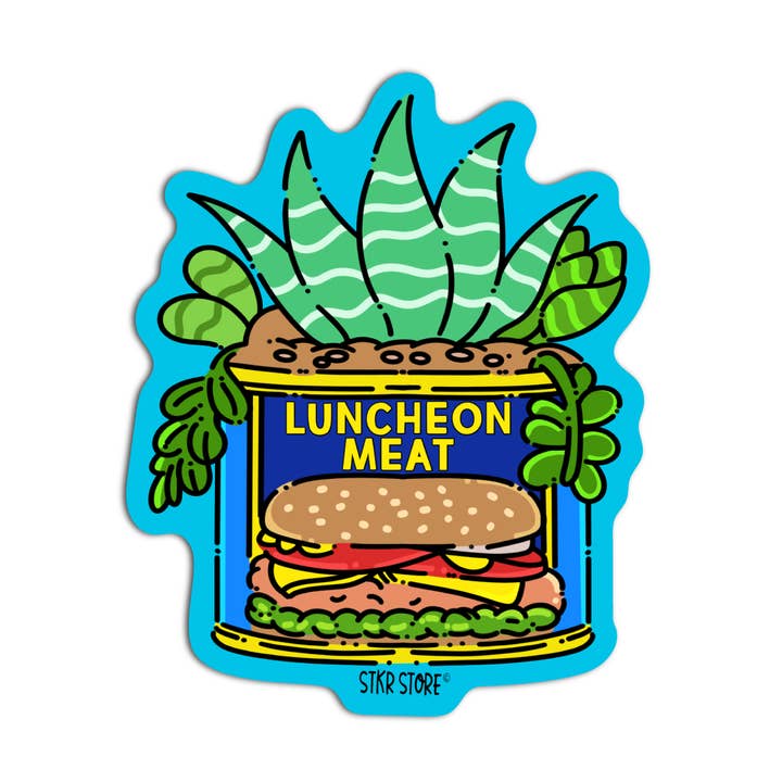 Girls Printing House - Wholesale Sticker - Luncheon Meat Plants Vinyl Waterproof Stickers0