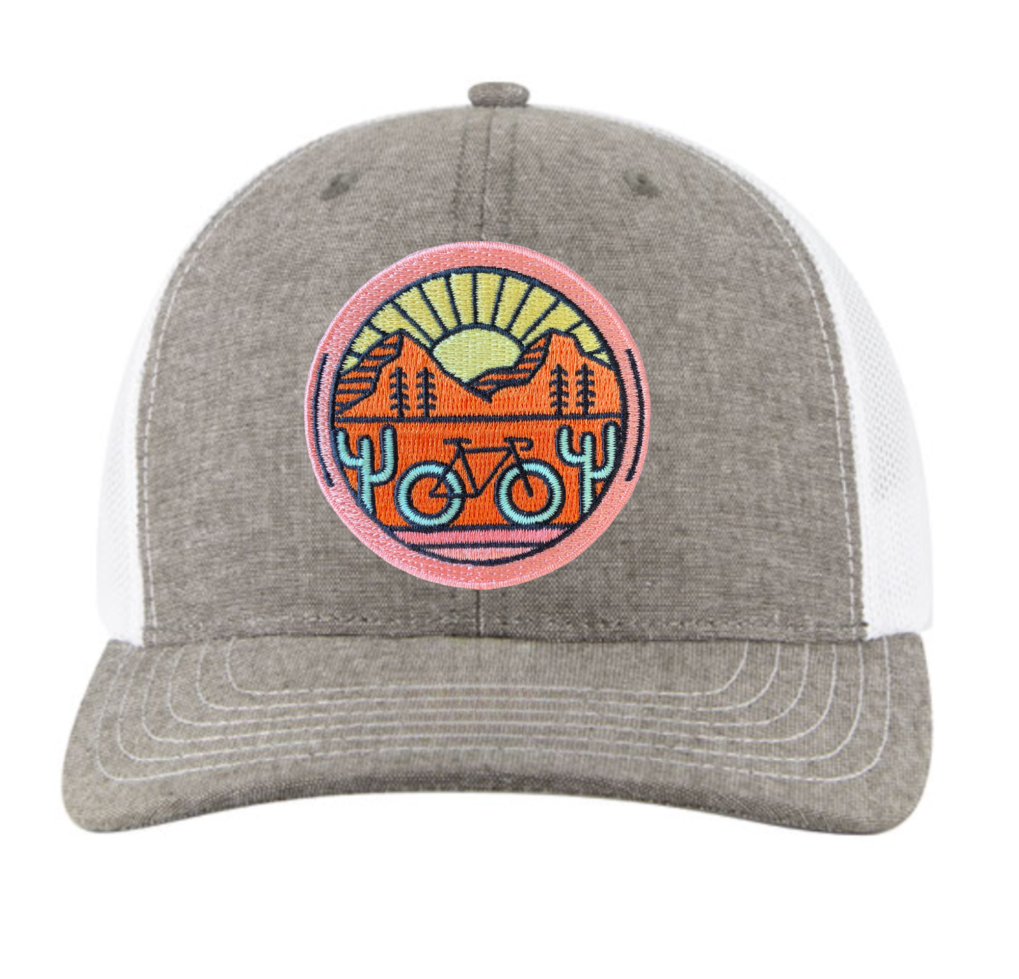 Spruce Seed - Wholesale Trucker Hat - Unisex - Trucker Hat- Desert Bike Patch- ADULT Bicycle Hat3
