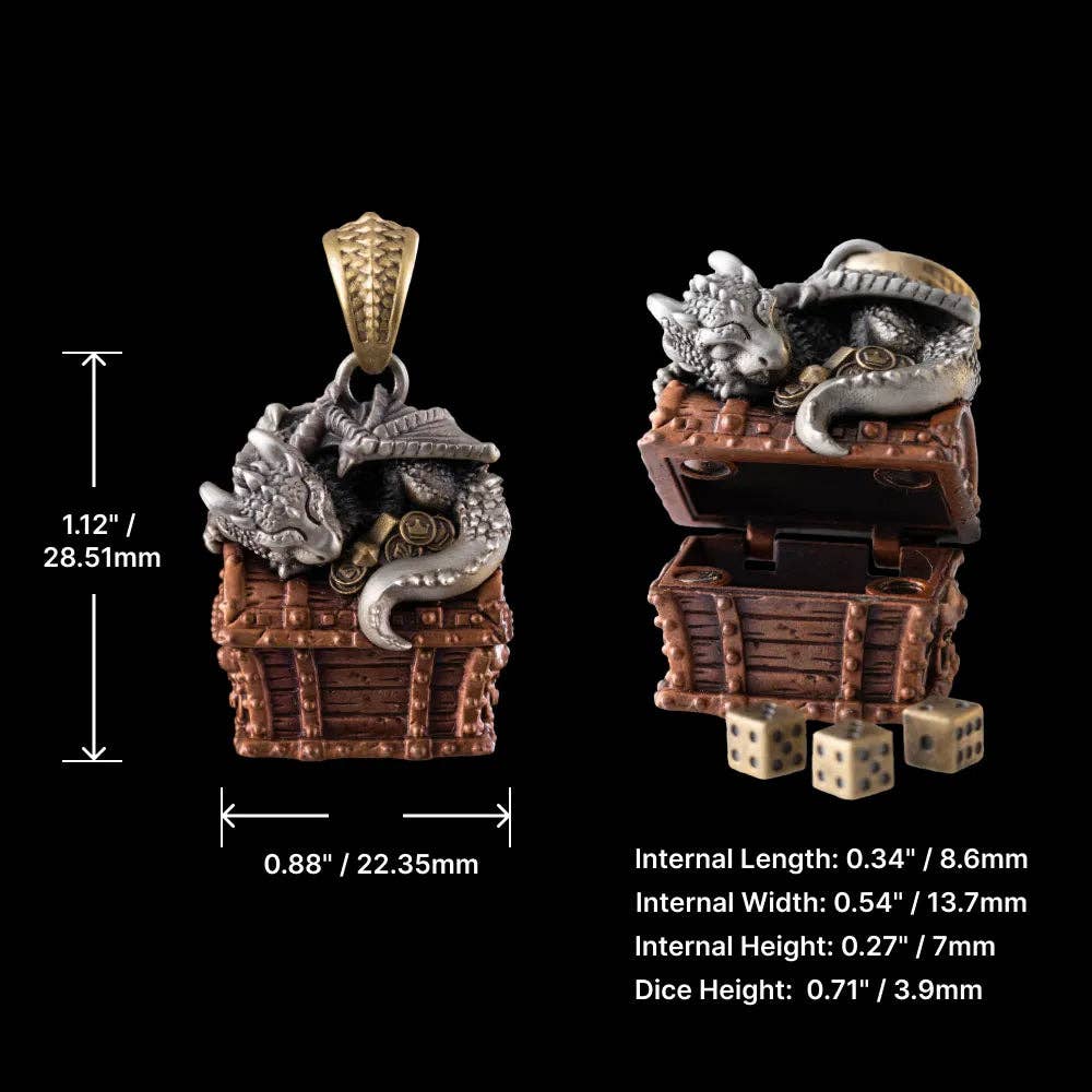 Coppertist.wu - Vendita all'ingrosso Ciondolo/pendente - Ciondolo Dragon Treasure Chest9