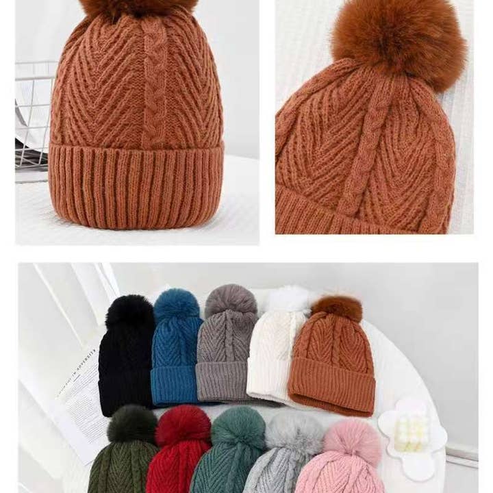 Winter Beanie gra-4533 for wholesale by Nola by bijusol