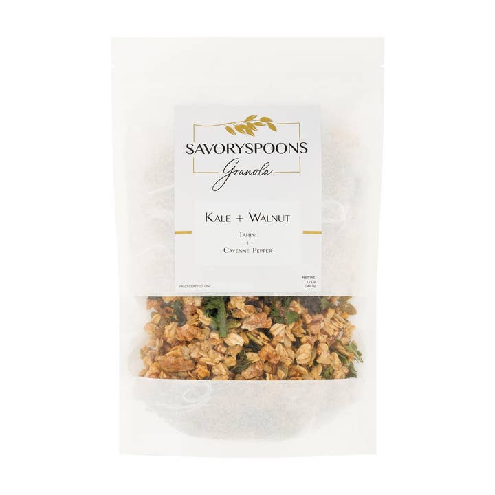 Granola Kale + Noz com Tahini + Pimenta Cayenne por atacado de SavorySpoons Granola