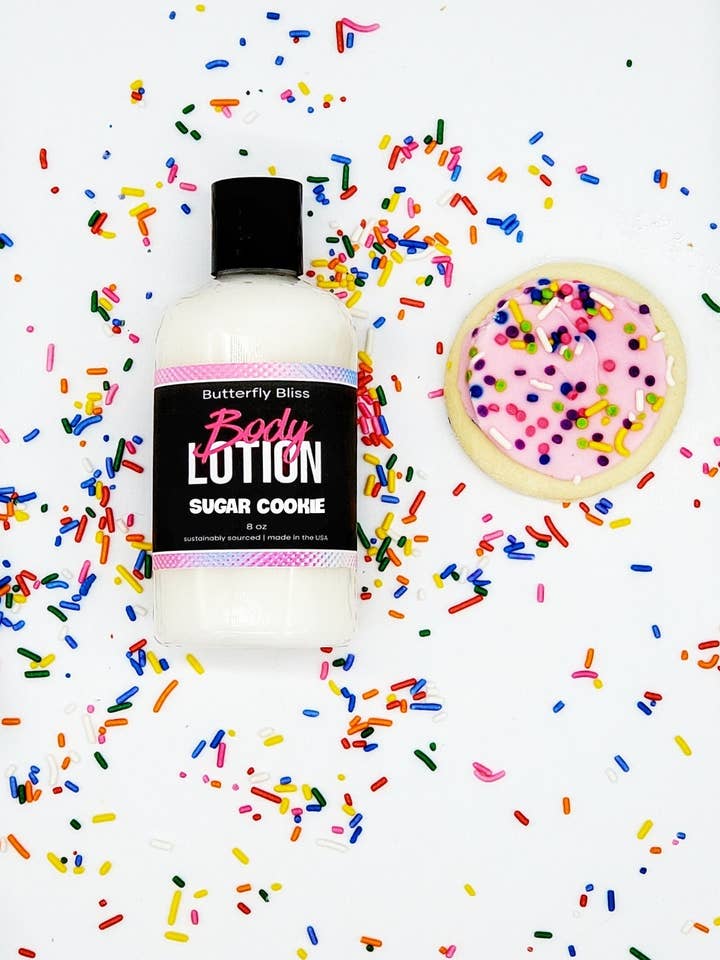 Sugar Cookie Goat Lotion, Getmjölk Lotion, Hand & Body Lotion, Bageri Doftande, Fuktkräm, Kroppssmör, Handkräm, Getmjölk Lotion för wholesale av Butterfly Bliss