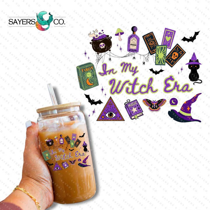 Transferência por Sublimação ou Impressão em Vinil: Na Minha Era de Bruxa Verde 16oz Impressão por atacado de Sayers & Co.