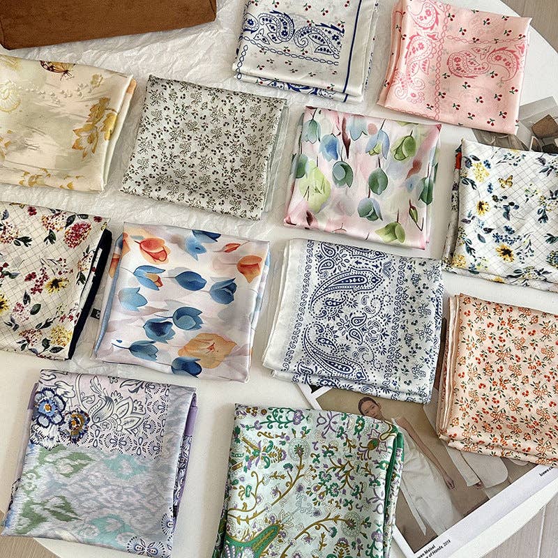 VividLux – wholesale Scarf – Women's – Neck Tie Square Scarf _AL-93114818